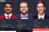 Ankit Gupta Vs. Mike Goldstein Vs. Katie Sekelsky, show # 8355.